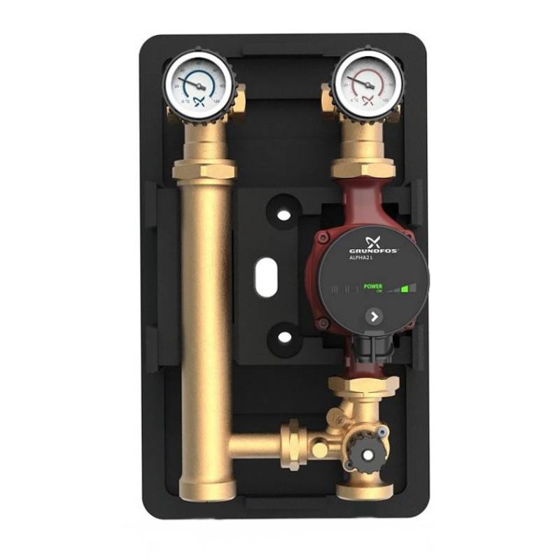 Насосная группа Grundfos HEATMIX D25 без смесителя с насосом UPS 25-60 99309064