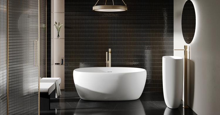 Ванна Salini Luce 1500x750 мм белый матовый 100122M