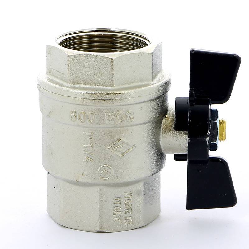 Кран шаровой Bugatti OREGON 1 1/4 ВВ бабочка 03020077