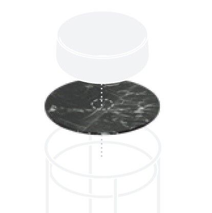 Столешница Artceram Vogue 2.0 440x440 мм цвет черный marquinia TFA011 90