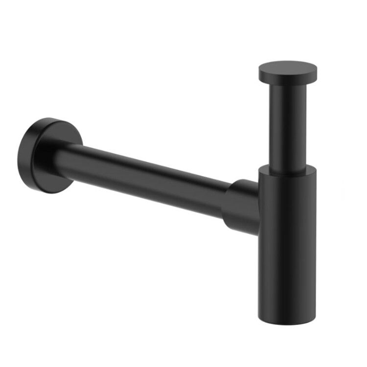 Сифон для раковины и биде Fantini бутылочный 1 1/4 Deep Black PVD 91S19234