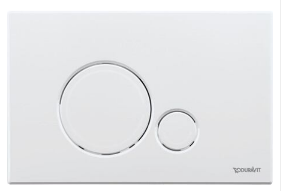 Клавиша смыва Duravit DuraSystem для унитаза 230х150.5 мм белый WD5010011000/WF5120011010