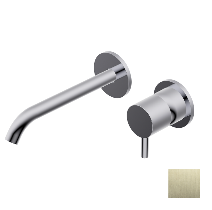 Смеситель для раковины Ritmonio Diametro35 S настенный встраиваемый Brushed champagne PVD PR52AL202F46
