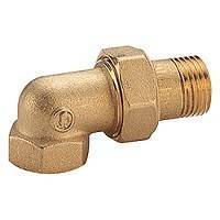 Сгон угловой Giacomini R19Y 1 1/4 с накидной гайкой латунный R19Y006