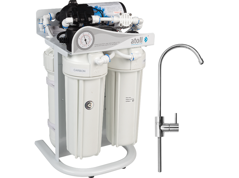 Система обратного осмоса Atoll A-3800p STD 4 ступени с насосом 2880 л/сутки A-3800p STD