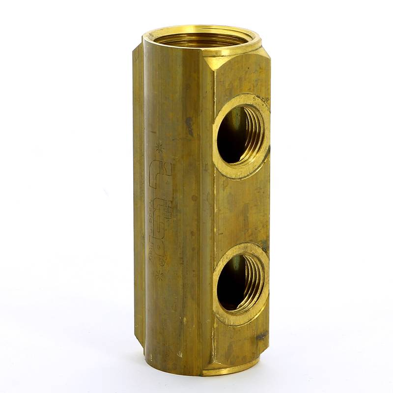 Коллектор магистральный двусторонний ITAP 860 1 ВВ 2 выхода 1/2 ВР межосевое 50 мм 860010002