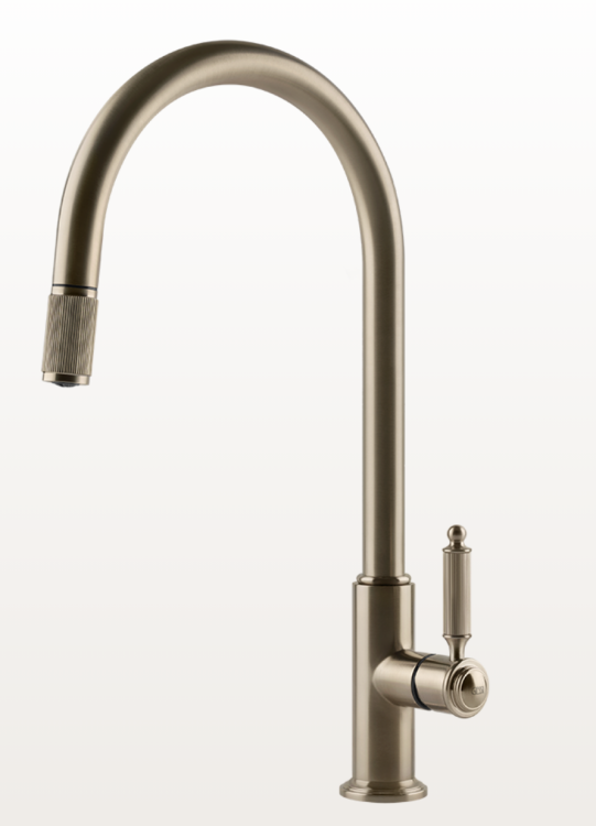 Смеситель для кухни Gessi VENTI20 однорычажный Finox Brushed Nickel 60622-149