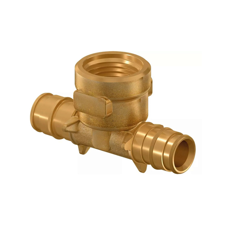 Тройник Usystems с внутренней резьбой для труб PE-Xa 25-Rp3/4-25 латунь 1135785