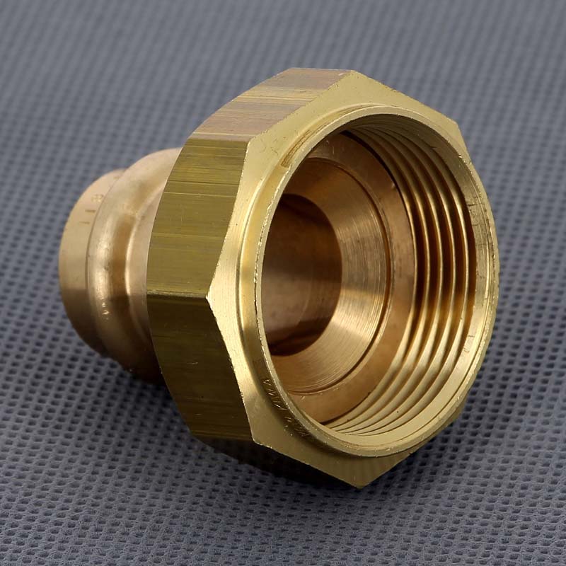 Муфта пресс с накидной гайкой Viega Sanpress 22x1 1/4 бронза 367015