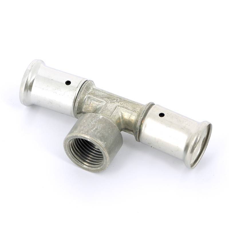 Тройник пресс-В Henco 20x1/2x20 мм 13P-200420