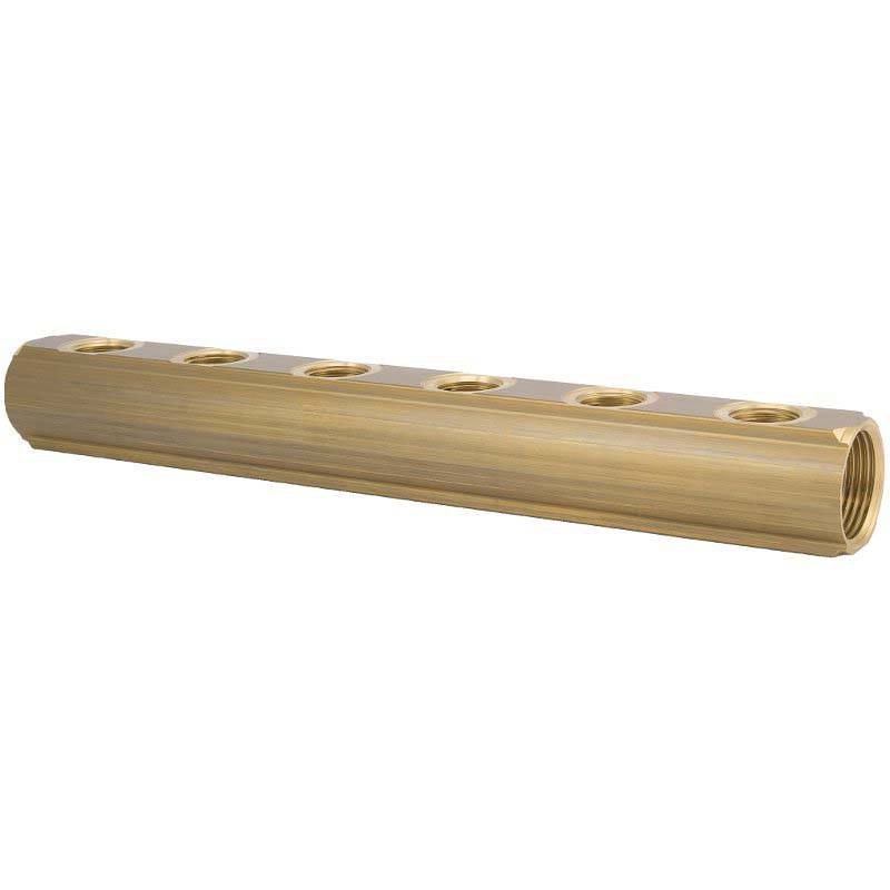 Коллектор магистральный двусторонний ITAP 860 1 ВВ 12 выходов 1/2 ВР межосевое 50 мм 860010012