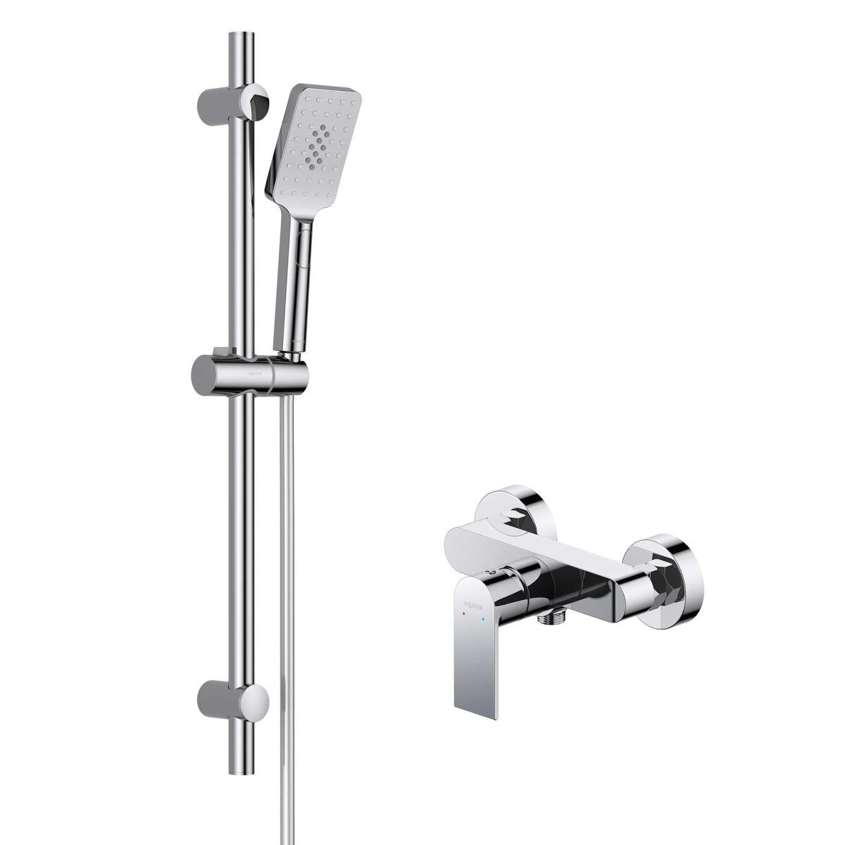 Набор смесителей 2 в 1 Aquanet Лира Set (AQ1460CR+AQ2018CR) хром AQ1432CR