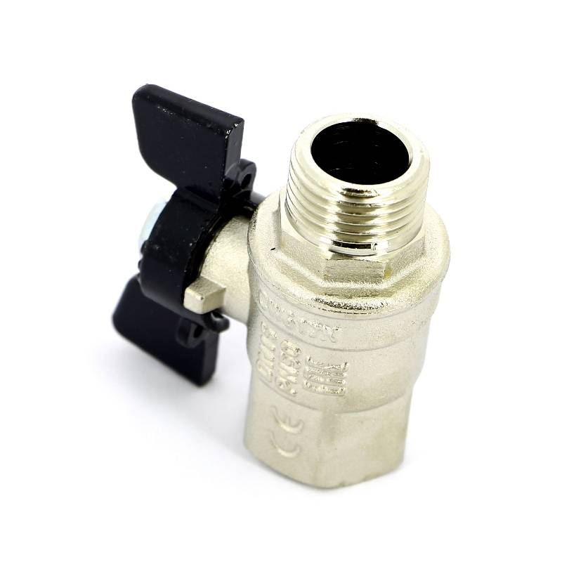 Кран шаровой Bugatti New Jersey 1/2 НР-ВР бабочка 09170004