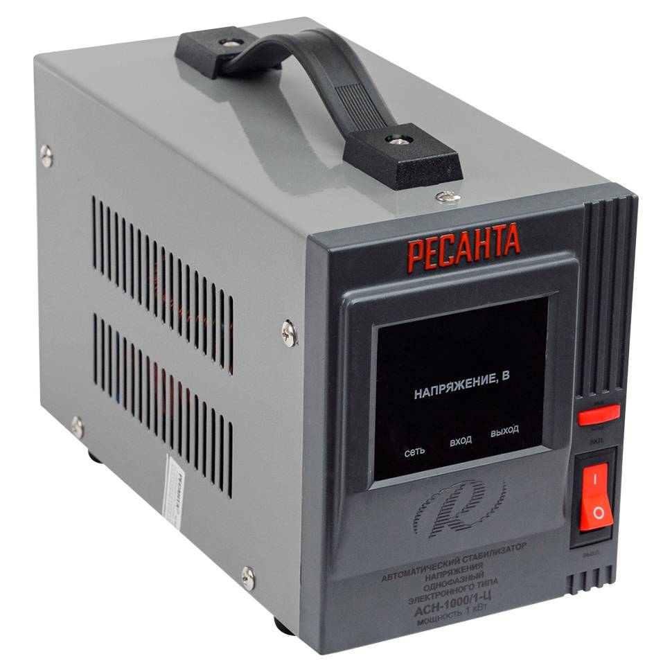 Стабилизатор напряжения Ресанта АСН-/1-Ц 1 кВт 63/6/7