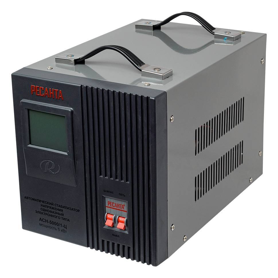Стабилизатор напряжения Ресанта АСН-5000/1-Ц релейный 5 кВт