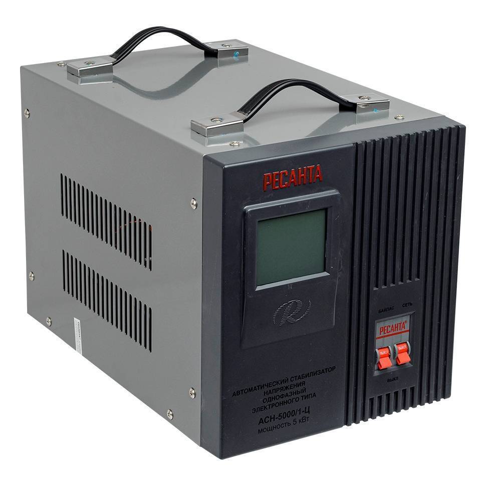 Стабилизатор напряжения Ресанта АСН-5000/1-Ц релейный 5 кВт