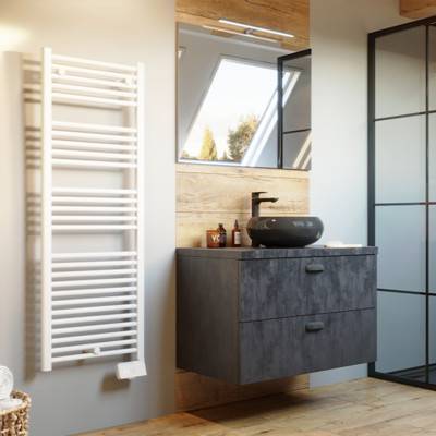 Полотенцесушитель электрический Atlantic Theola Digital WW 750 Вт белый 851117