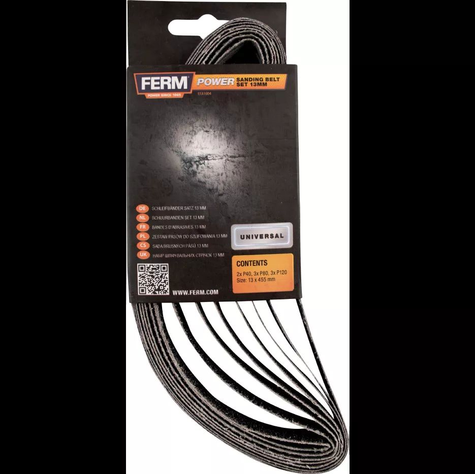 Набор шлифовальных лент FERM EFA1003 10 мм 8 шт. EFA1003