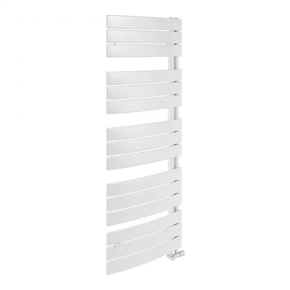 Полотенцесушитель электрический Lazzarini Pieve 1230x550 мм изогнутый белый 5284