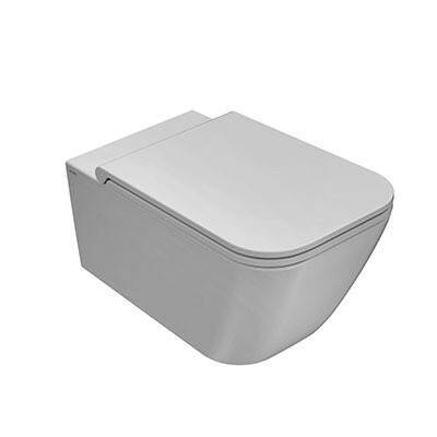 Унитаз подвесной Globo STONE 360х520х330 мм с сиденьем белый STS05.BI/ST022.BI