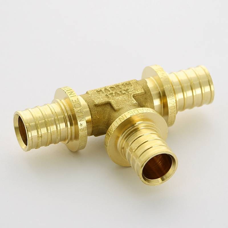 Тройник аксиальный Uni-Fitt 20 мм латунь 746G7770