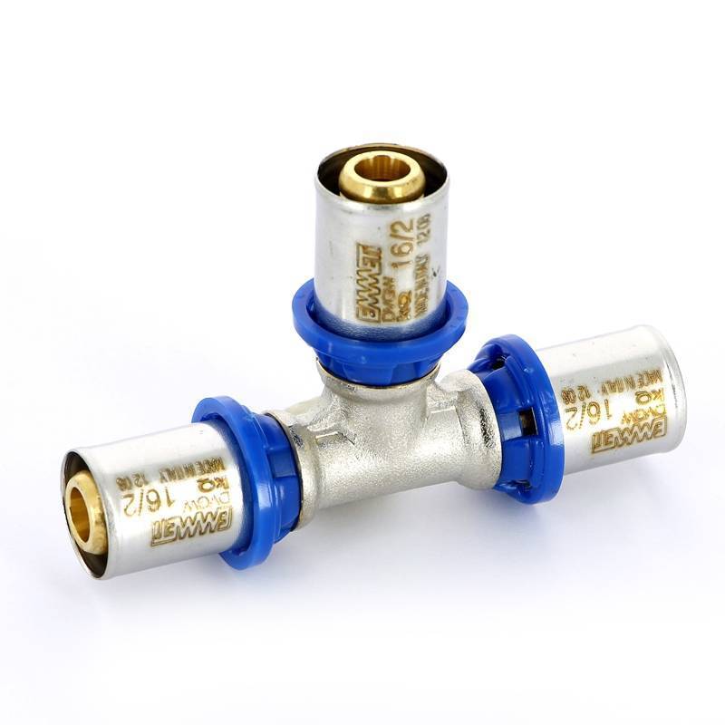 Тройник пресс Emmeti 16x16x16 мм 28101362