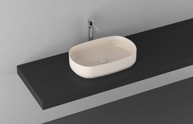 Раковина накладная ISVEA Infinity 550х360х120 мм слоновая кость 10NF65055SV2K