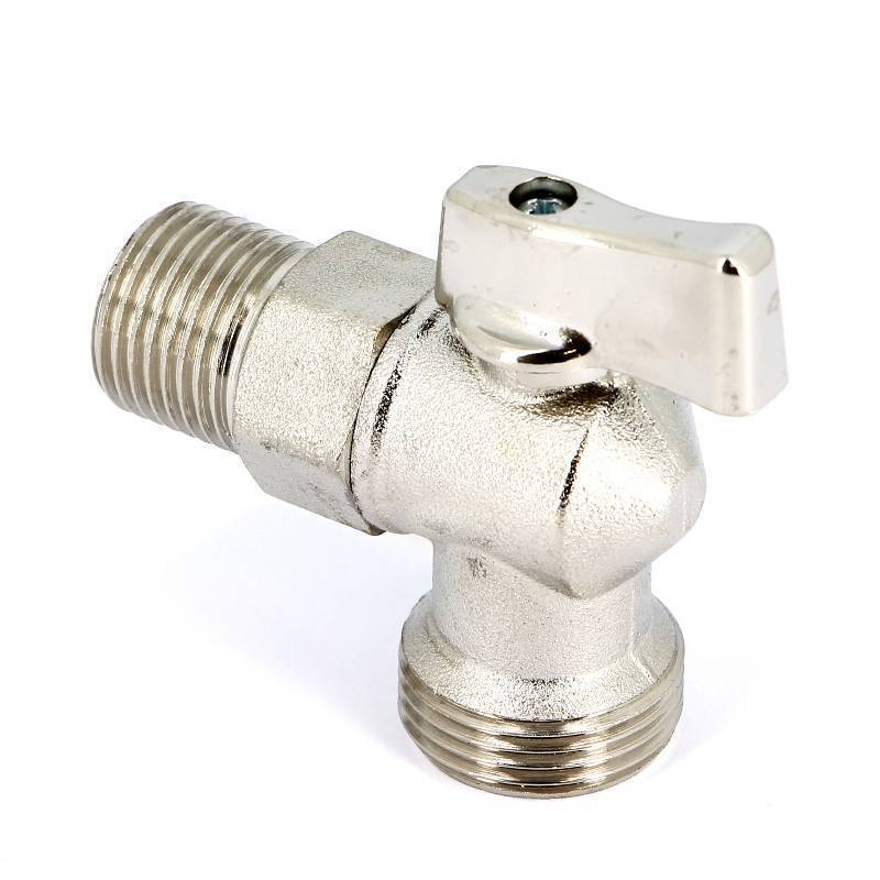 Кран шаровой Uni-Fitt 1/2x3/4 НН угловой для подключения стиральных и посудомоечных машин 181N2300