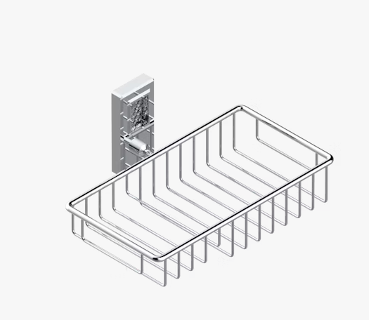 Полка THG Metropolis Clear crystal with lever 240x161 мм никель A2BB012620