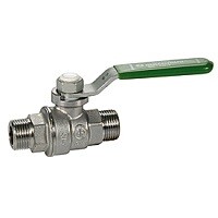 Кран шаровой Giacomini 1 Н-Н зеленая рукоятка R253WX035