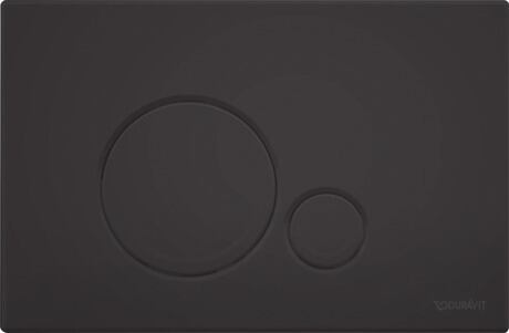 Клавиша смыва Duravit DuraSystem для унитаза 230х150.5 мм черный матовый WD5010031000/WF5120131010