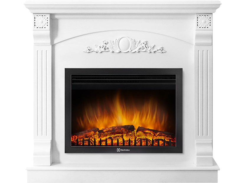 Портал для электрокамина Firelight Barocco 25 белый 1294115
