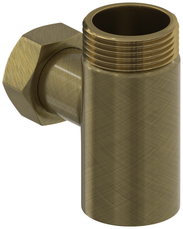 Уголок Сунержа со спускным клапаном 1 НР x 3/4 НГ состаренная бронза 0515110134