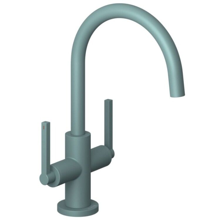 Смеситель для раковины Kludi Nova Fonte Puristic вентильный морской матовый 20118O315