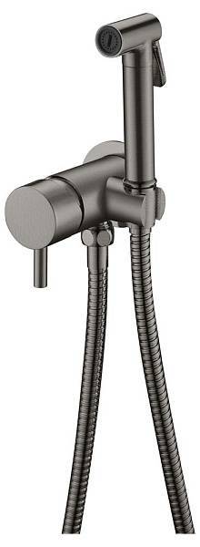 Гигиенический душ со смесителем Boheme Uno оружейная сталь 467-GM
