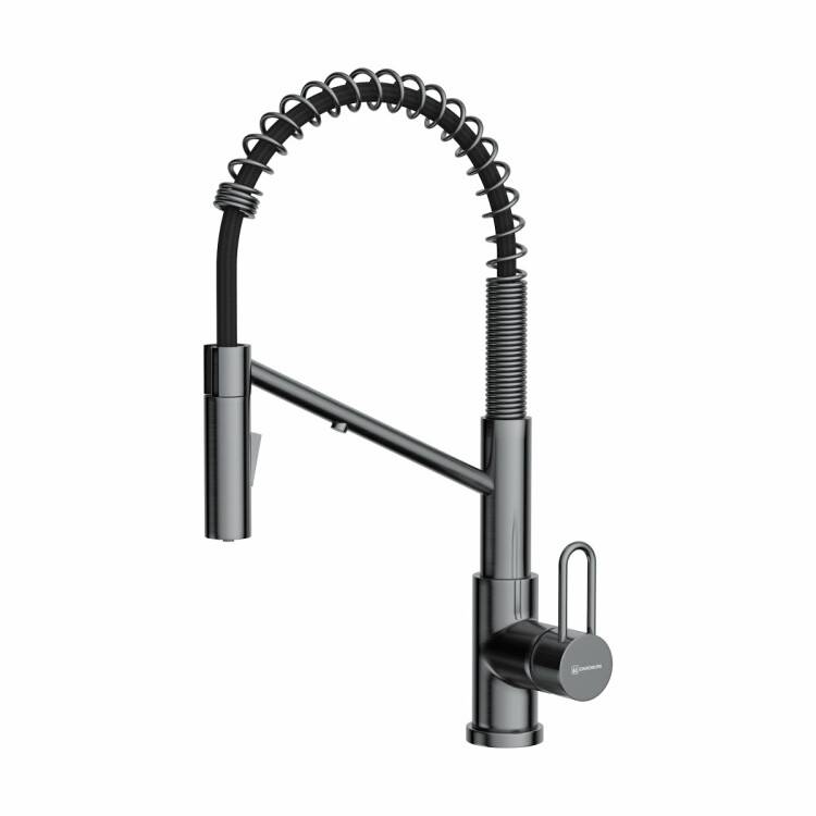 Смеситель для кухни OMOIKIRI Mikawa 2 Plus-SB-GM вороненая сталь 4994454