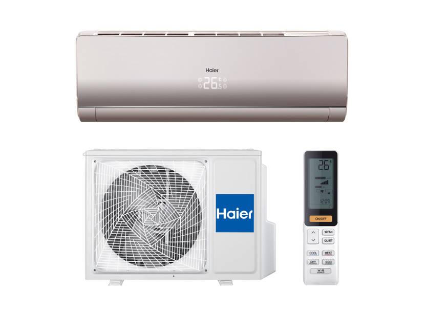 Сплит-система Haier Lightera HSU-12HNF303/R2-G / HSU-12HUN203/R2 золотистый On-Off
