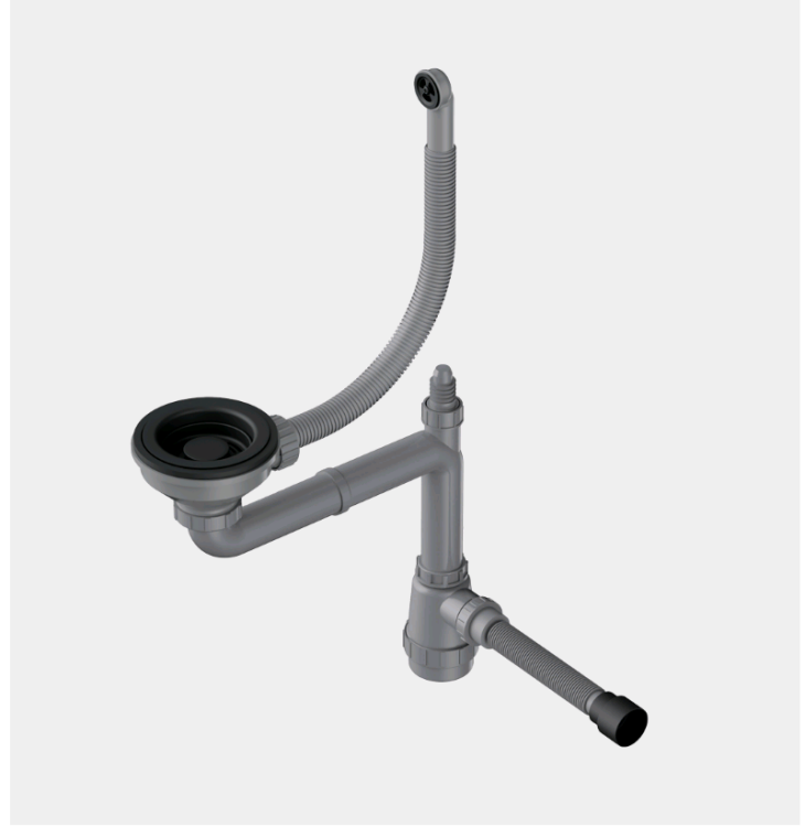 Слив-перелив для моек OMOIKIRI WK-1-R-GR графит 4956916