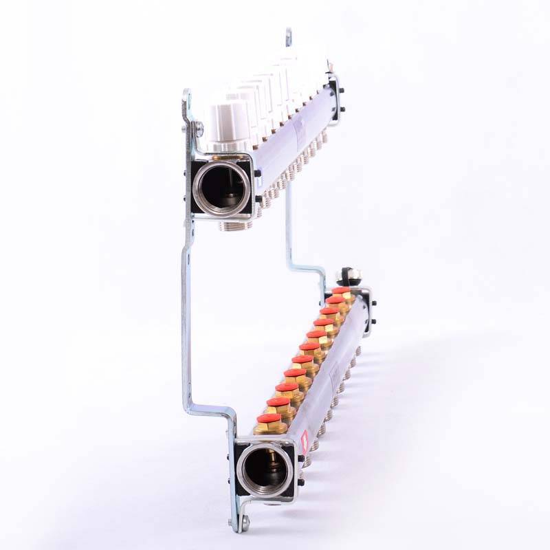 Коллекторная группа из нержавеющей стали Uni-Fitt 315S с регулировочными и термостатическими вентилями 1 x 3/4 EK 11 выходов 451I4311