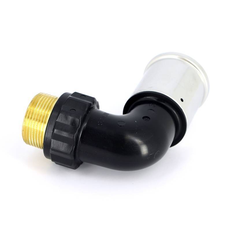 Угольник 90° пресс с наружной резьбой HENCO PVDF 50x1 1/4 5PK-5007