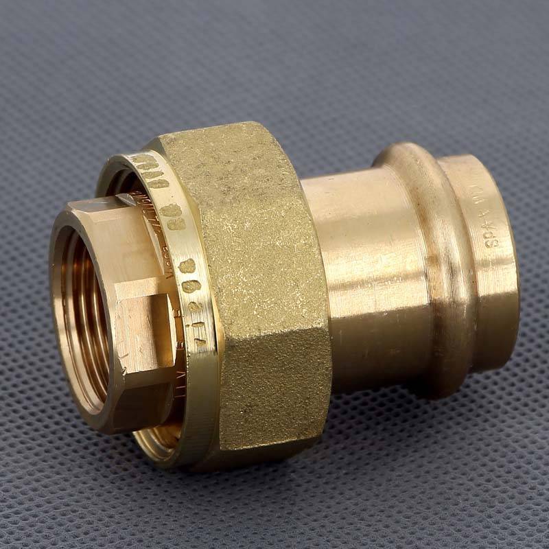 Муфта разъёмная пресс Viega Sanpress бронза 28x3/4 ВР 365103