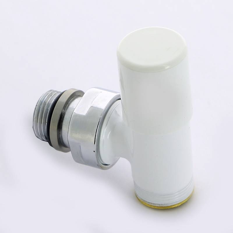 Вентиль радиаторный ручной Carlo Poletti Compact 1/2 х M24 угловой белый V150111E