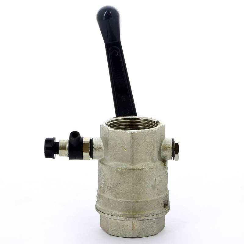 Кран шаровой Bugatti OREGON ВВ с заглушкой и дренажным вентилем рычаг 1 1/4 03300034