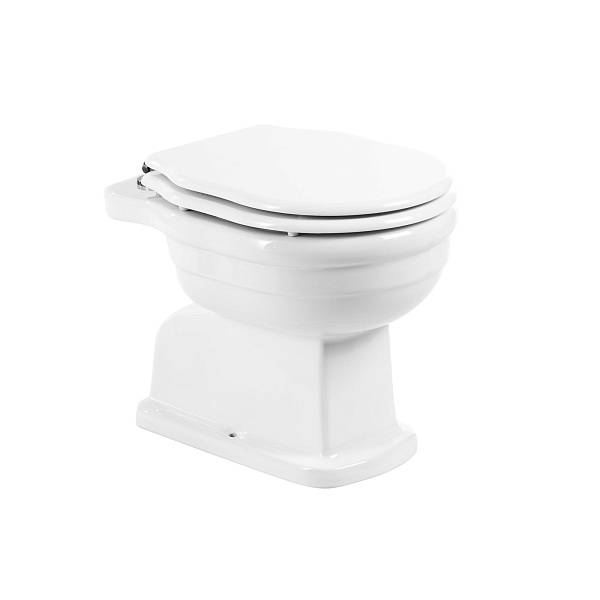 Чаша приставного унитаза BelBagno Boheme 55х27х38.5 см белый BB115CBS