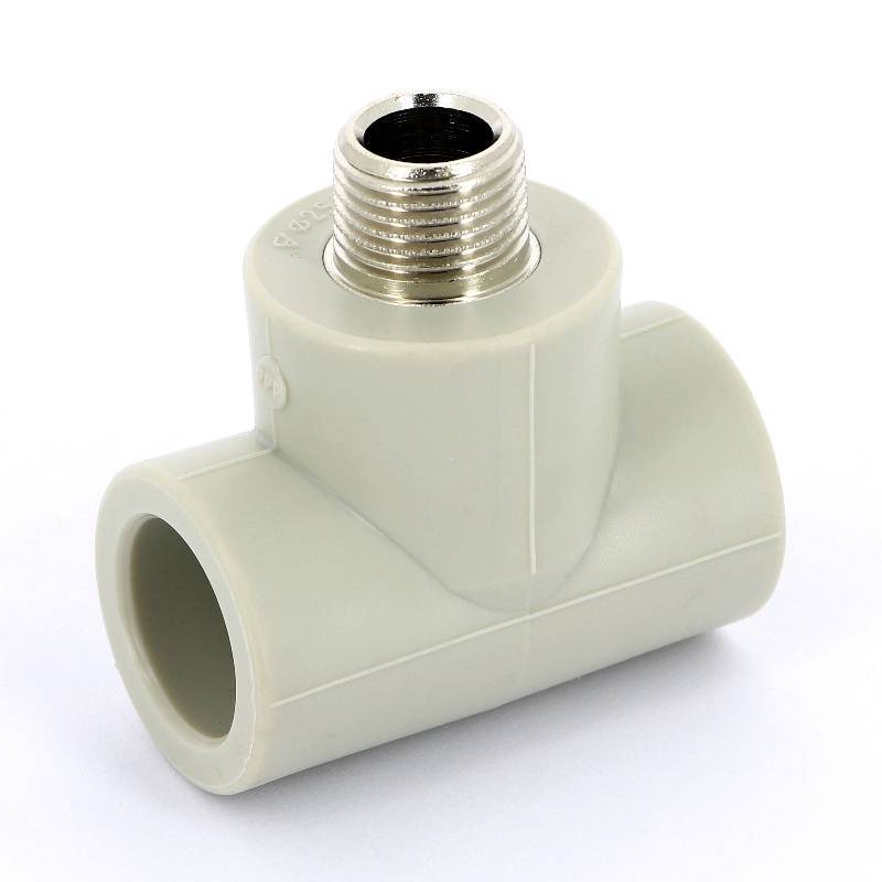 Тройник полипропиленовый FV-Plast 25х1/2х25 мм с наружной резьбой 222526