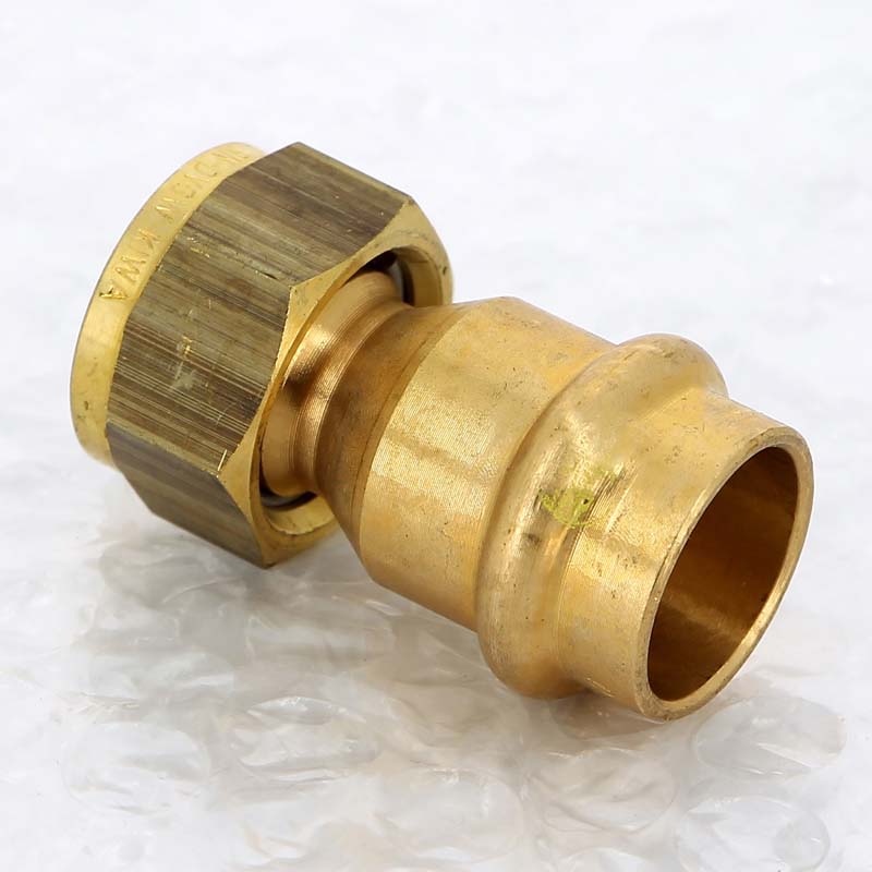 Муфта пресс с накидной гайкой Viega Profipress G 18x1/2 бронза 638481