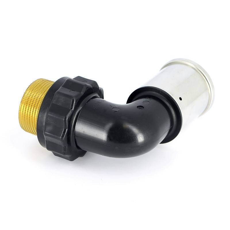 Угольник 90° пресс с наружной резьбой HENCO PVDF 50x1 1/2 5PK-5008