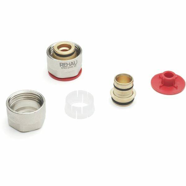 Резьбозажимное соединение REHAU RAUTHERM S 10.1x1.1 мм G 3/4 латунь 12005461001