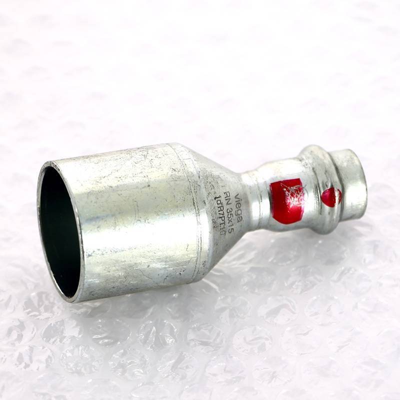 Муфта-вставка пресс из оцинкованной стали Viega Prestabo 35х15 мм 642730