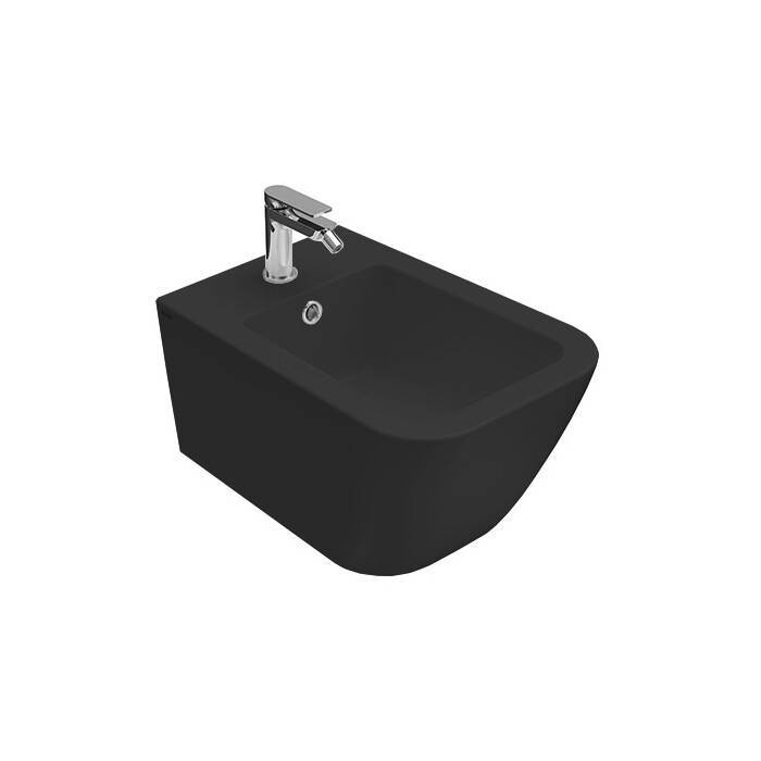 Биде подвесное Globo STONE 360x520x280 мм черный матовый STS10.AR